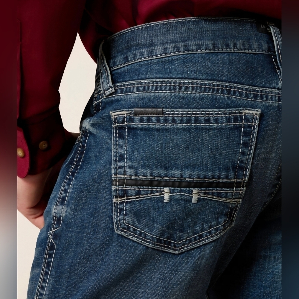 M7 Rocker Stretch Coltrane Stackable Straight Leg Jean - Picture 11 of 13